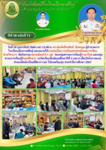 กิจกรรมตลาดนัด 0 ร มส วิชาสังคมฯ ภาษาไทย  โรงเรียนเมืองกาฬสินธุ์ สนับสนุนโดย ดร.เด่นจิตธีระพันธ์ จันทะมูล ผอ.รร.